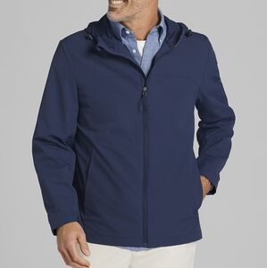 NEW Kenneth Cole Modern Fit Hooded Performance Stretch Windbreaker XL Tall